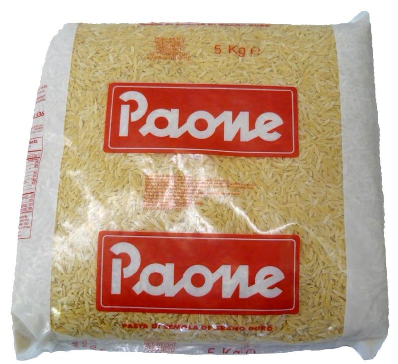 Těstovinová rýže (Orzo grande) Paone 5kg